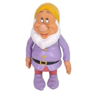 Vintage 1992 Mattel Disney Snow White Sneezy 6" Vinyl Figure Seven Dwarfs Toy